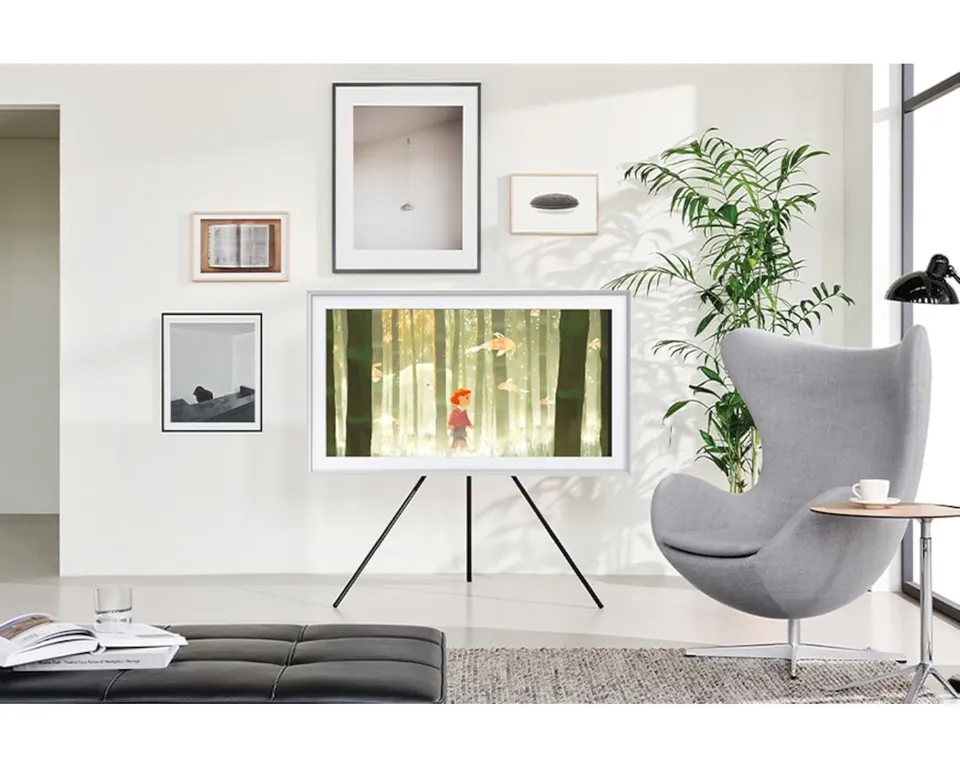 The Frame Disney100 showing Bambi artwork on a studio stand