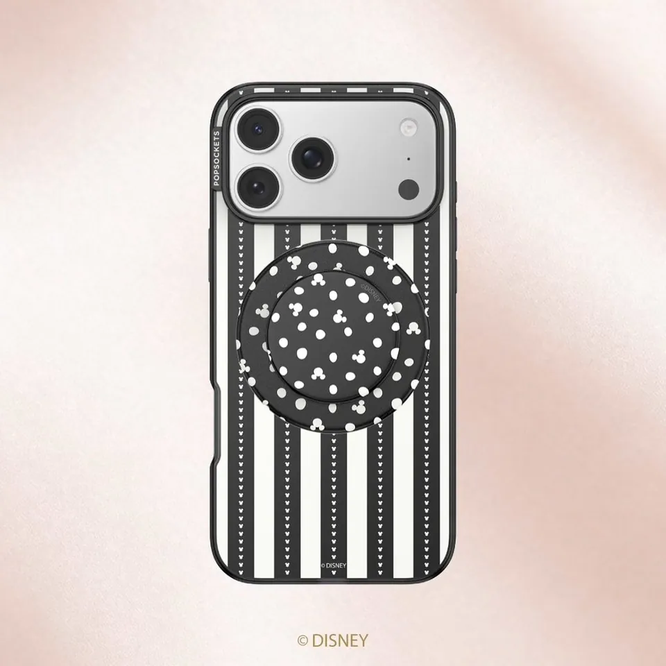 Mickey dot grip over a fine-stripe case