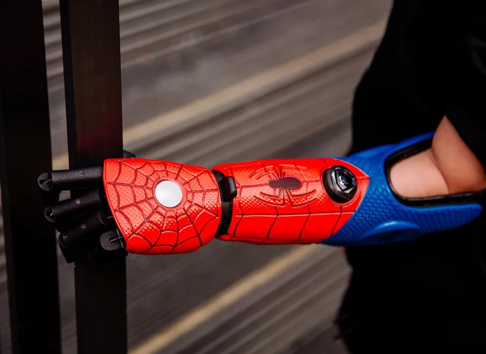 Spider-Man Hero Arm cover close-up