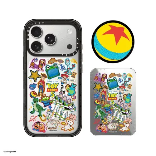 Toy Story sticker case with Pixar ball grip