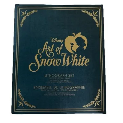 Disney Art of Snow White lithograph set — limited edition of 1,000, gold-foil cover