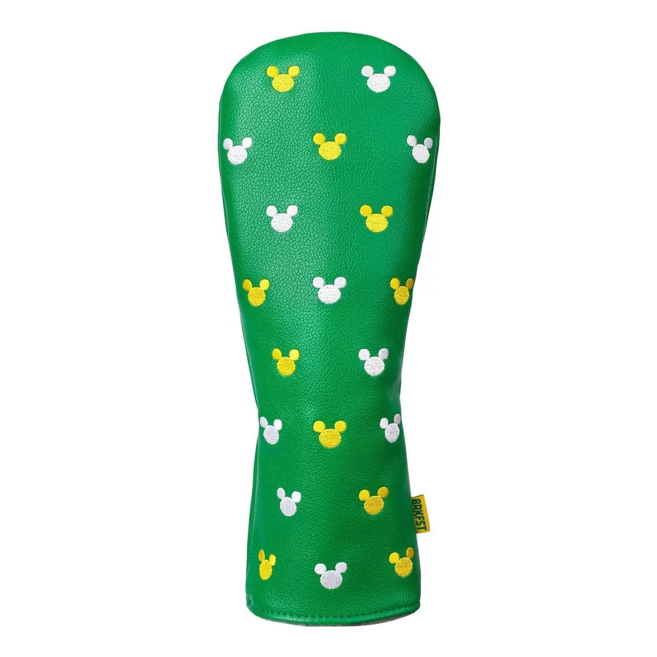 Green Mickey Country Club fairway headcover with yellow and white Mickey icons