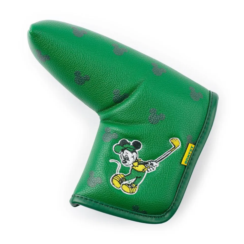 Mickey Country Club blade putter headcover with golfing Mickey