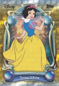 Topps Disney Wonder card — Snow White in an art nouveau frame