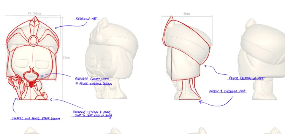 Aladdin overlays for Jafar figure sculpt