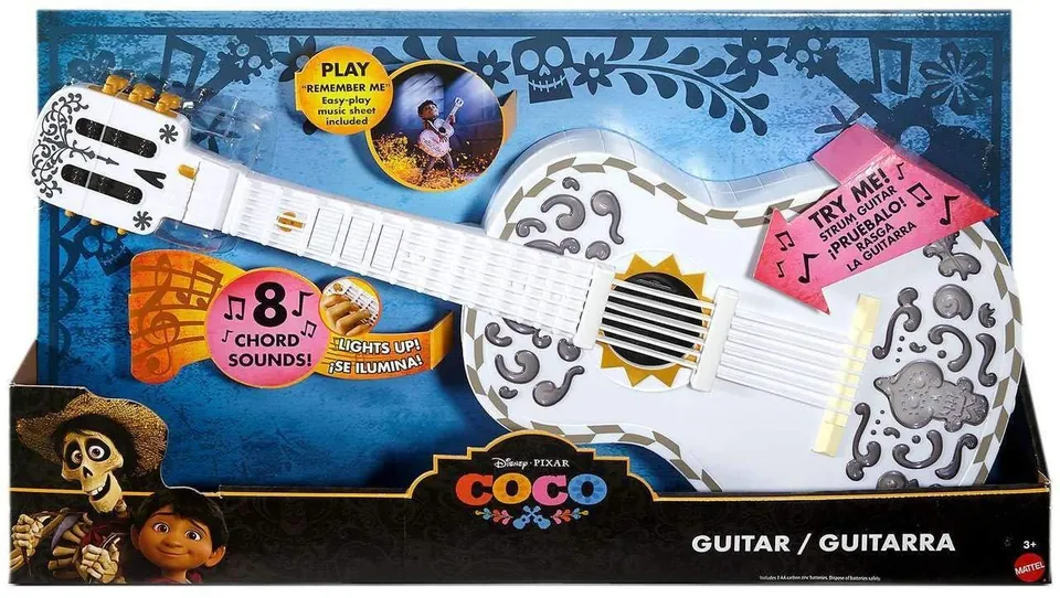 Mattel Coco guitar in its retail package