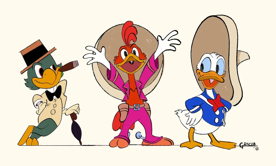 The Three Caballeros character lineup