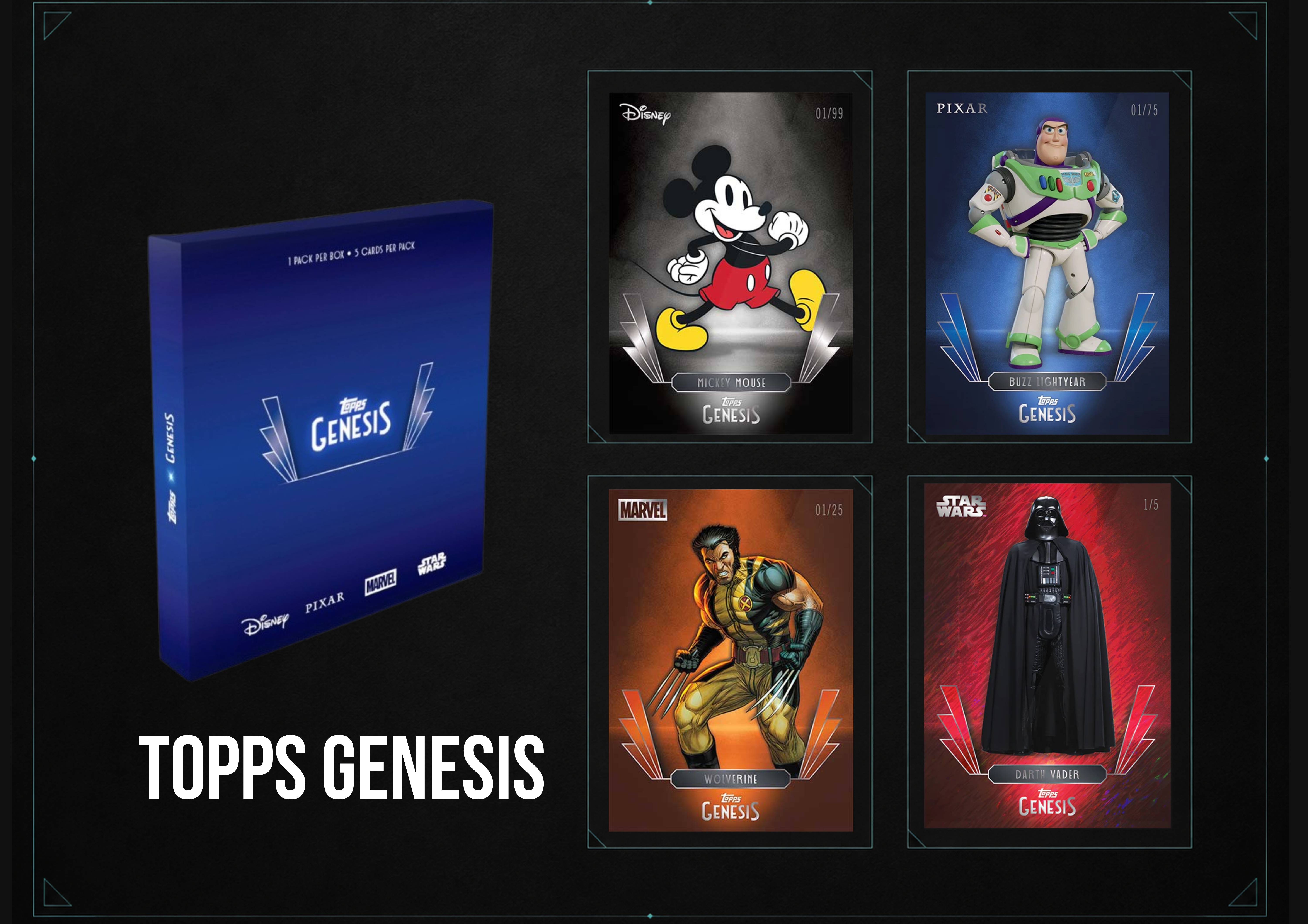 Topps Disney Genesis trading card program — Disney, Pixar, Marvel, Star Wars